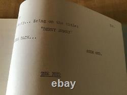 Original Dirty Harry movie script
