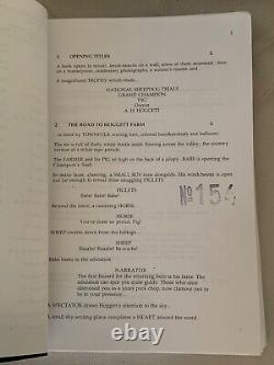 Original Early Draft 1997 Screenplay Babe Pig in the City Movie George Miller