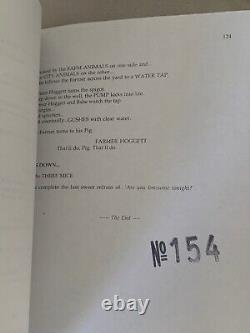 Original Early Draft 1997 Screenplay Babe Pig in the City Movie George Miller