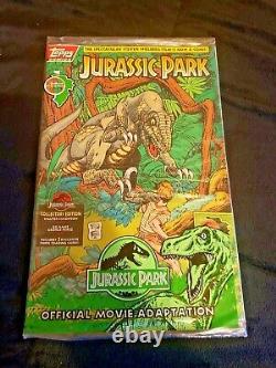 Original Factory Sealed 1993 Topps Jurassic Park Movie Edition #1 Comic Book