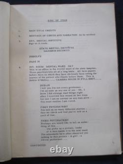 Original Film Noir Script Ring Of Fear Starring Mickey Spillane, Pat O'brien