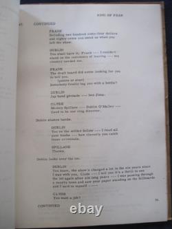 Original Film Noir Script Ring Of Fear Starring Mickey Spillane, Pat O'brien