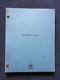 Original Film Script Brubaker (shadow Walk) Robert Redford Film