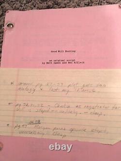 Original Film Script/Screenplay for Good Will Hunting 1997