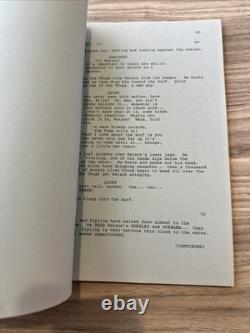 Original James Cameron FUTURE TENSE / ALIEN NATION Screenplay Script 1988 Movie