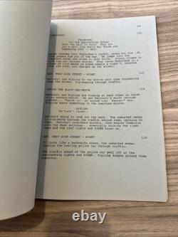 Original James Cameron FUTURE TENSE / ALIEN NATION Screenplay Script 1988 Movie