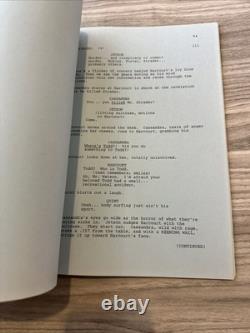 Original James Cameron FUTURE TENSE / ALIEN NATION Screenplay Script 1988 Movie