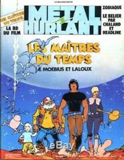 Original Movie Poster'les Maîtres Du Temps'+ French Book +1 Comic+ 2 Vhs Tapes