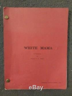 Original Movie Script Autographed by Bette Davis From White Mama