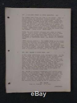 Original Movie Script Autographed by Bette Davis From White Mama