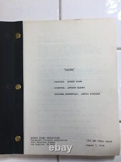 Original PLAYERS Film Script X 2, Final & Seventh Draft, Producer ROBERT EVANS