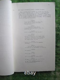 Original Script Belgian Vampire Film Le Rouge Aux Levres Blood On The Lips