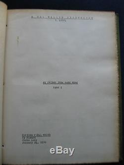 Original Scripts For Jerry Lewis First Two Feature Films Leather Bound