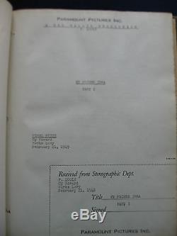 Original Scripts For Jerry Lewis First Two Feature Films Leather Bound
