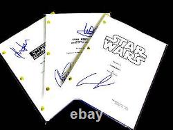 Original Star Wars Trilogy Movie Scripts Harrison Ford, Carrie Fisher