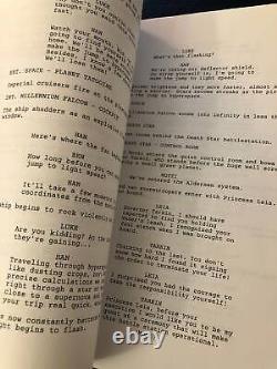 Original Star Wars Trilogy Movie Scripts Harrison Ford, Carrie Fisher