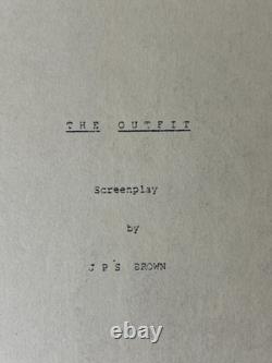 Original THE OUTFIT Movie Screenplay Manuscript Script by JPS BROWN Hand NOTE