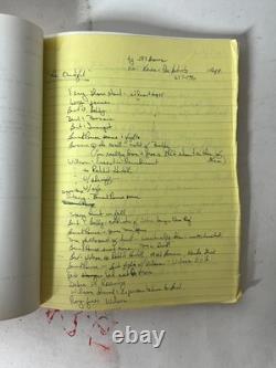Original THE OUTFIT Movie Screenplay Manuscript Script by JPS BROWN Hand NOTE