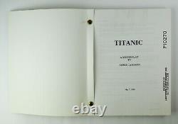 Original TITANIC Movie Screenplay / Script by James Cameron APA Lightstorm