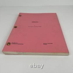 Original Terminator 2 Judgement Day Movie Script Revised Final Draft 4/29/91