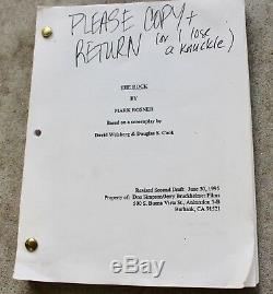 Original The Rock by Mark Rosner Movie Script Screenplay 2nd Draft Connery Cage