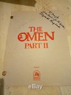 Original horror film script Damien omen 2