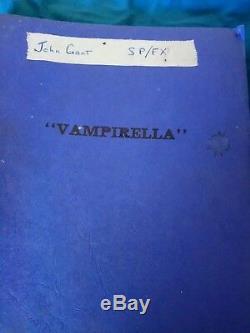 Original movie film script vampirella