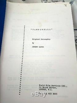 Original movie film script vampirella