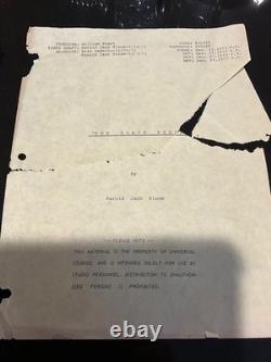 Original script for fans of EMERGENCY. LOG OF THE BLACK PEARL 1975 TV Movie