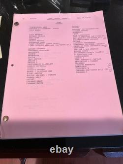Original script for fans of EMERGENCY. LOG OF THE BLACK PEARL 1975 TV Movie