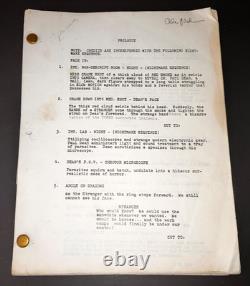 PARASITE 3D 1982 Original Movie Script Demi Moore Charles Band Adler Signed COA