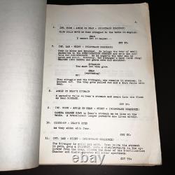 PARASITE 3D 1982 Original Movie Script Demi Moore Charles Band Adler Signed COA