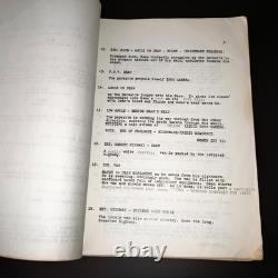 PARASITE 3D 1982 Original Movie Script Demi Moore Charles Band Adler Signed COA