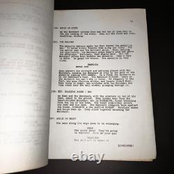 PARASITE 3D 1982 Original Movie Script Demi Moore Charles Band Adler Signed COA