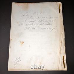 PARASITE 3D 1982 Original Movie Script Demi Moore Charles Band Adler Signed COA