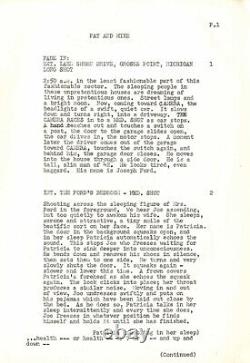 PAT AND MIKE (1952) Film script by Ruth Gordon, Garson Kanin dated Jun 6, 1951