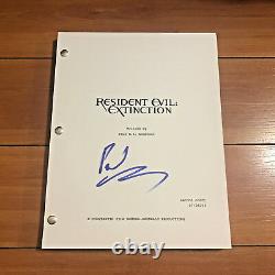 PAUL W. S. ANDERSON SIGNED RESIDENT EVIL EXTINCTION FULL MOVIE SCRIPT with COA