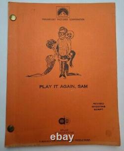 PLAY IT AGAIN, SAM / Woody Allen 1971 Screenplay, neurotic film critic