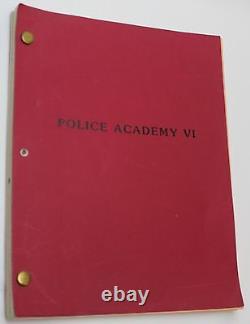 POLICE ACADEMY 6 CITY UNDER SIEGE / 1988 Original Movie Script, Comedy