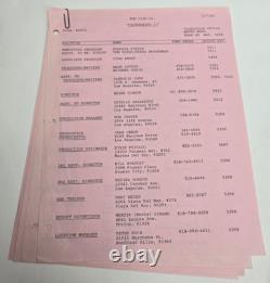 POLTERGEIST II THE OTHER SIDE / Michael Grais 1985 Screenplay supernatural film