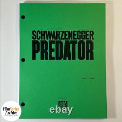 PREDATOR Screenplay 1987 Movie Script Arnold Schwarzenegger Hunter Final Draft