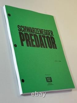 PREDATOR Screenplay 1987 Movie Script Arnold Schwarzenegger Hunter Final Draft
