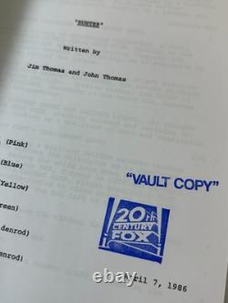 PREDATOR Screenplay 1987 Movie Script Arnold Schwarzenegger Hunter Final Draft