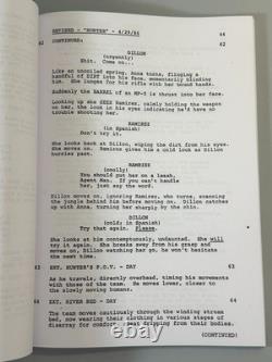 PREDATOR Screenplay 1987 Movie Script Arnold Schwarzenegger Hunter Final Draft