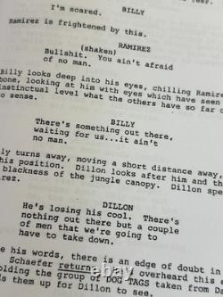 PREDATOR Screenplay 1987 Movie Script Arnold Schwarzenegger Hunter Final Draft