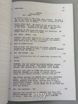 PREDATOR Screenplay 1987 Movie Script Arnold Schwarzenegger Hunter Final Draft