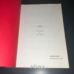 PROTOCOL 1984 Goldie Hawn Movie Script Buck Henry Final Draft Original COA