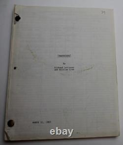 PROTOTYPE / Richard Levinson 1983 TV Movie Script Screenplay SciFi Android Human