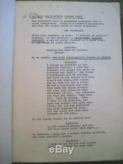 Pair Of Original Film Scripts For The Godfather & The Godfather Part II