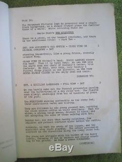 Pair Of Original Film Scripts For The Godfather & The Godfather Part II